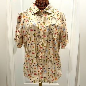 My Neighbor Totoro Button Up Shirt